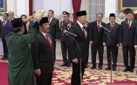 Jokowi Resmi Lantik AHY Menjadi Menteri ATR/BPN