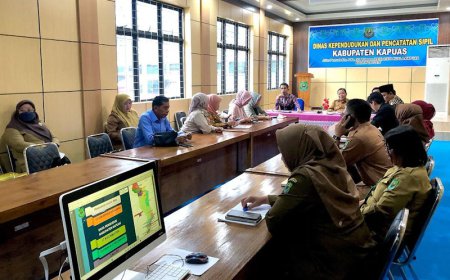 Sasar Penertiban KTP Warga Pendatang, DPRD Batola Kunjungi Disdukcapil Kapuas