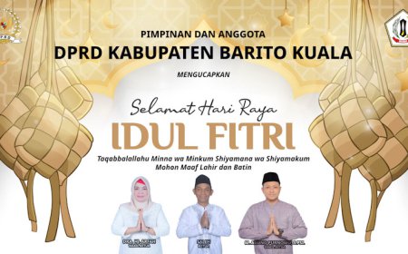 Pimpinan dan Anggota DPRD Batola Mengucapkan Selamat Idulfitri 1445 Hijriah