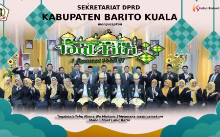 Sekretariat DPRD Batola Mengucapkan Selamat Idulfitri