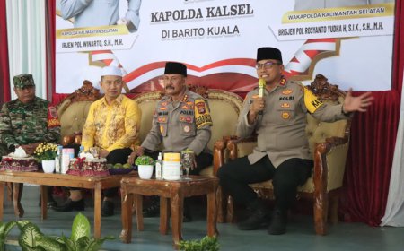 Jumat Curhat Bersama Kapolda Kalsel, Warga Anjir Apresiasi Kinerja Polres Batola