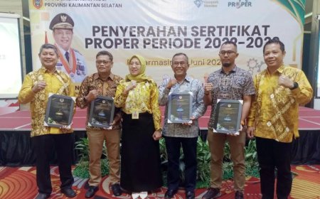 81 Perusahaan di Kalsel Terima Proper dari KLHK, Adaro Raih Predikat Emas