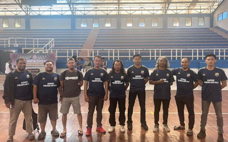 Termasuk Jurnalis Batola, 16 Tim Ikuti Turnamen Futsal Hari Bhayangkara ke-78