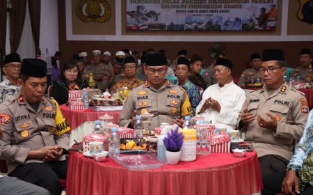 Sambut Hari Bhayangkara ke-78, Polres Batola Gelar Doa Bersama Lintas Agama