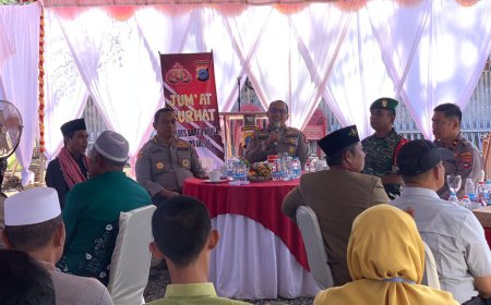 Bertemu Kapolres Batola, Warga Rantau Badauh Soroti Spanduk Mengganggu