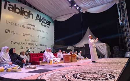 Digelar Yayasan Abdul Aziz Halaby, Ribuan Jemaah Hadiri Tablig Akbar UAH di Banjarbaru