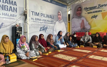 Emak-emak Bumi Cahaya Bintang Sepakat Dukung Lisa Halaby di Pilkada Banjarbaru 2024
