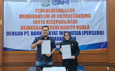 BRI KC Marabahan Perpanjang Nota Kesepahaman Dengan Kejari Batola