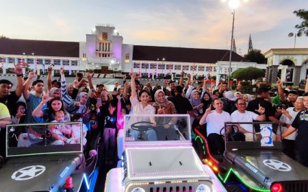 Bersama Raffi dan Nagita, Lisa Halaby Berkeliling Sapa Warga Banjarbaru