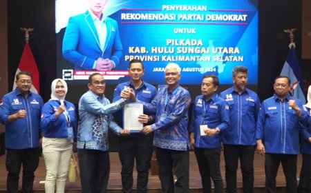 Didukung Partai Demokrat, Jalan Sahrujani-Hero Setiawan Kian Lapang di Pilkada HSU