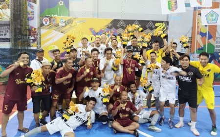 Futsal Kalsel Borong Sepasang Medali Emas di Porwanas XIV