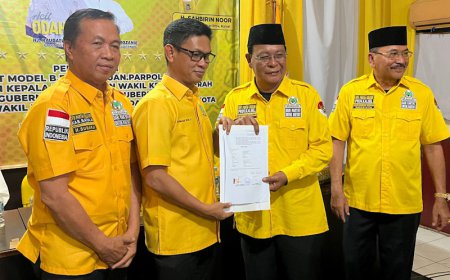 Sah! Rahmadian Noor-Sumarji Didukung Partai Golkar di Pilkada Batola 2024