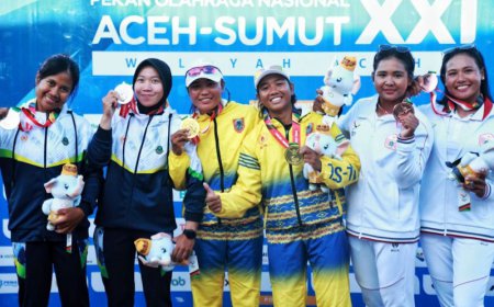 Siti/Nadia Beri Emas Pertama Untuk Kalsel di PON XXI/2024