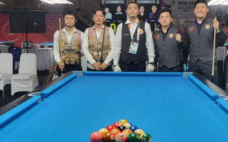 Biliar Tambah Koleksi Medali Emas Kalsel di PON 2024