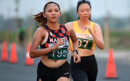 Sempat Terpeleset, Atlet Jalan Cepat Kalsel Halida Ulfa Raih Emas di PON 2024