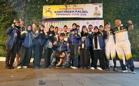 Jelang Peparnas 2024, Seluruh Atlet Kalsel Tiba di Solo