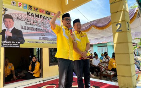 Kampanye Dialogis di Barambai, Rahmadian Noor-Sumarji Menekankan Pinjaman Pupuk Tanpa Bunga