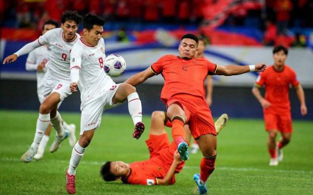 Dua Error di Babak Pertama, China Hukum Timnas Indonesia