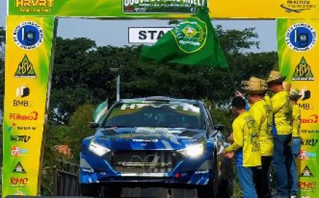 Rihan Variza Langsung Tancap Gas di South Borneo Rally 2024, Kuasai SSS Rantau Baru