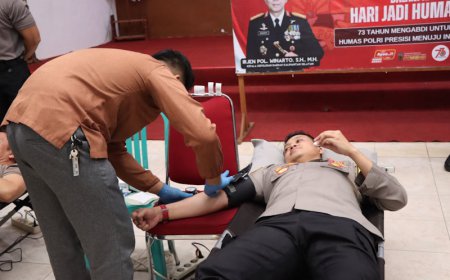 Tandai Hari Jadi Humas Polri ke-73, Polres Batola Gelar Bakti Kesehatan