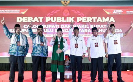 Program Agrominapolitan Mewarnai Debat Pertama Pilkada HSU 2024