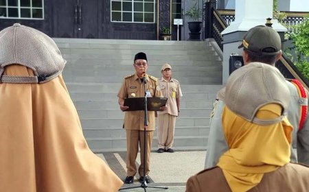 Dicari-cari KPK, Sahbirin Noor Muncul Pimpin Apel Pagi di Pemprov Kalsel