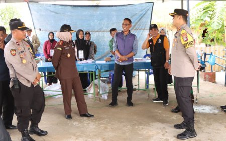 Langsung Dipantau Kapolres, Pemungutan Suara di Batola Berlangsung Aman