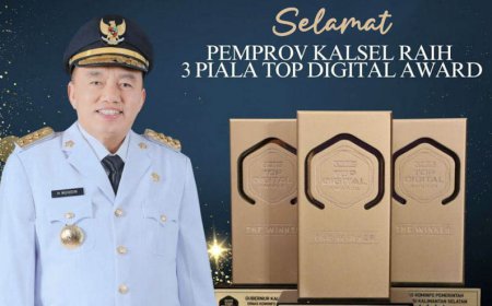 Plt Gubernur Kalsel Raih Top Leader on Digital Implementation TDA 2024