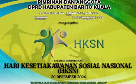 DPRD Batola Mengucapkan Selamat Hari Kesetiakawanan Sosial Nasional 2024