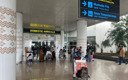 85.569 Penumpang Libur Akhir Tahun Lintasi Bandara Syamsudin Noor