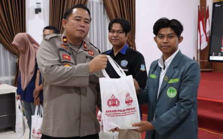 Gandeng Mahasiswa dan OKP, Polres Batola Gelar Baksos Polri Presisi
