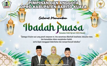 Pimpinan dan Anggota DPRD Batola Mengucapkan Selamat Menunaikan Ibadah Puasa