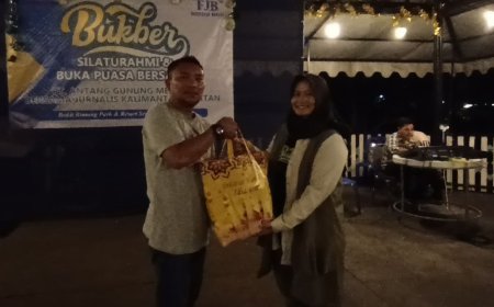 Momen Keakraban AGM dengan Wartawan Banjar-Banjarbaru Dalam Buka Bersama