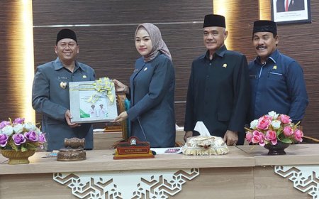 Antar LKPj 2024 ke DPRD Batola, Bupati Bahrul Ilmi Sisipkan Usulan Lima Raperda Baru