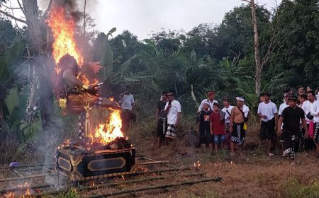 Riuh Pawai Ogoh-ogoh Menyambut Nyepi 2025 di Dwipasari Batola