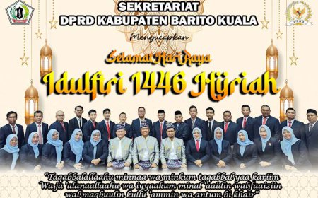 Sekretariat DPRD Batola Mengucapkan Selamat Idulfitri 1446 Hijriah