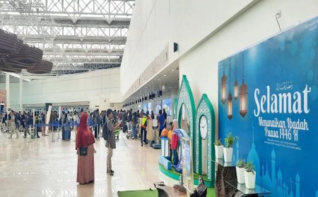 Selama Libur Lebaran 2025, Bandara Syamsudin Noor Catat Kenaikan penumpang