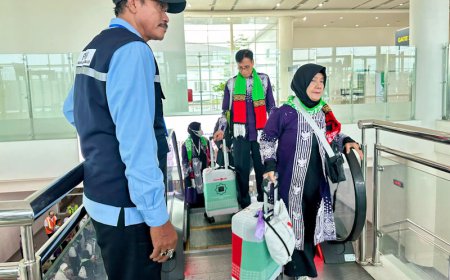 Boarding Calon Haji di Bandara Syamsudin Noor Semakin Mudah