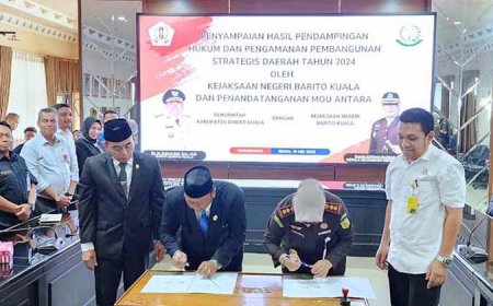 Usai Beri Catatan, Kejari dan Pemkab Batola Sepakat Perpanjang MoU Pendampingan Hukum