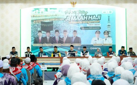 Jemaah Gabungan Tutup Operasional Embarkasi Banjarmasin
