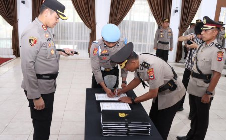 Rotasi Pejabat di Polres Batola, Kabag Ops dan Sejumlah Perwira Pertama Duduki Jabatan Baru