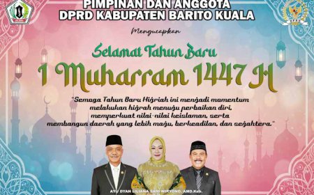 DPRD Batola Mengucapkan Selamat Tahun Baru Islam 1447 Hijriah