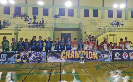 Unstoppable! Afkab Batola Putri Juarai Turnamen Futsal Bupati Cup 2025