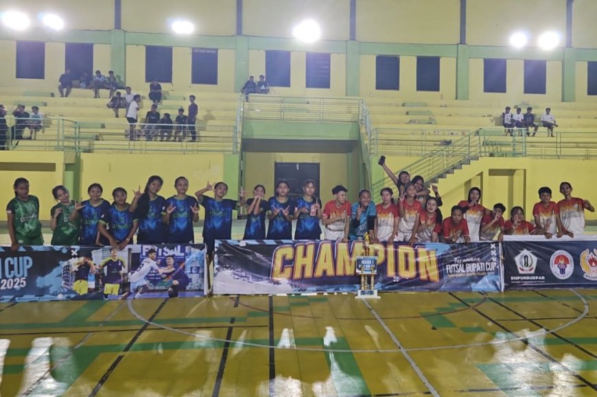 Unstoppable! Afkab Batola Putri Juarai Turnamen Futsal Bupati Cup 2025