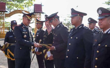 Peringatan Hari Bhayangkara ke-79 di Batola, Belasan Personel Terima Penghargaan